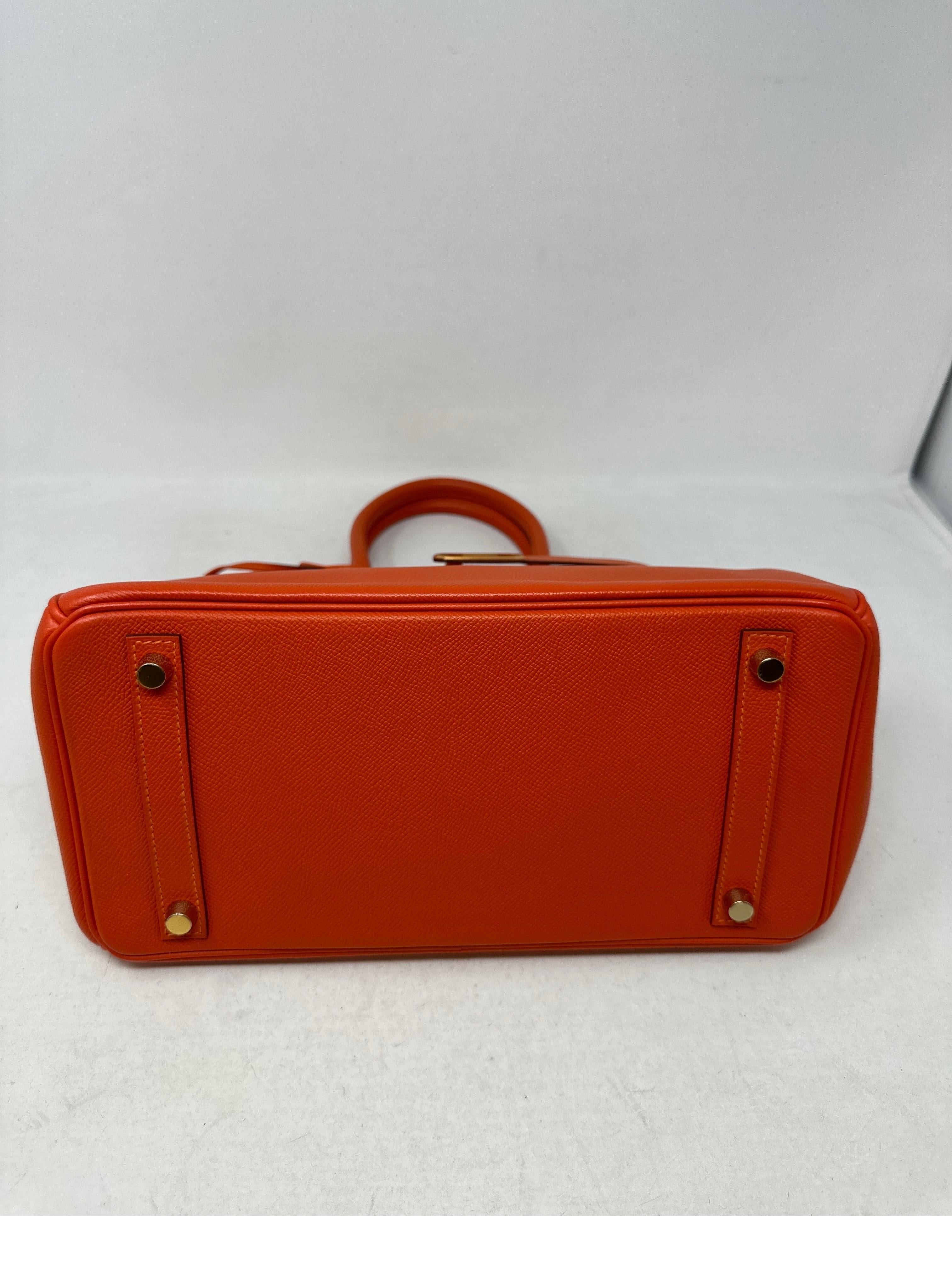 Hermes Orange Poppy Birkin 30 Bag For Sale at 1stDibs | birkin bag ...