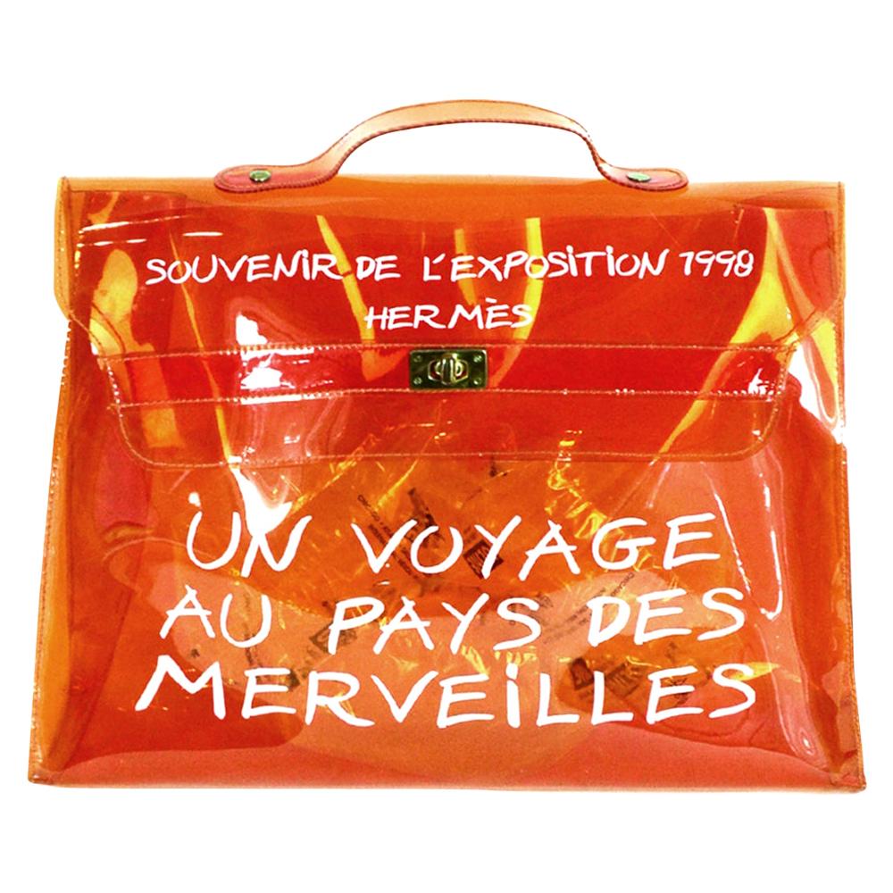 Hermes Orange PVC Vinyl Souvenir De L 