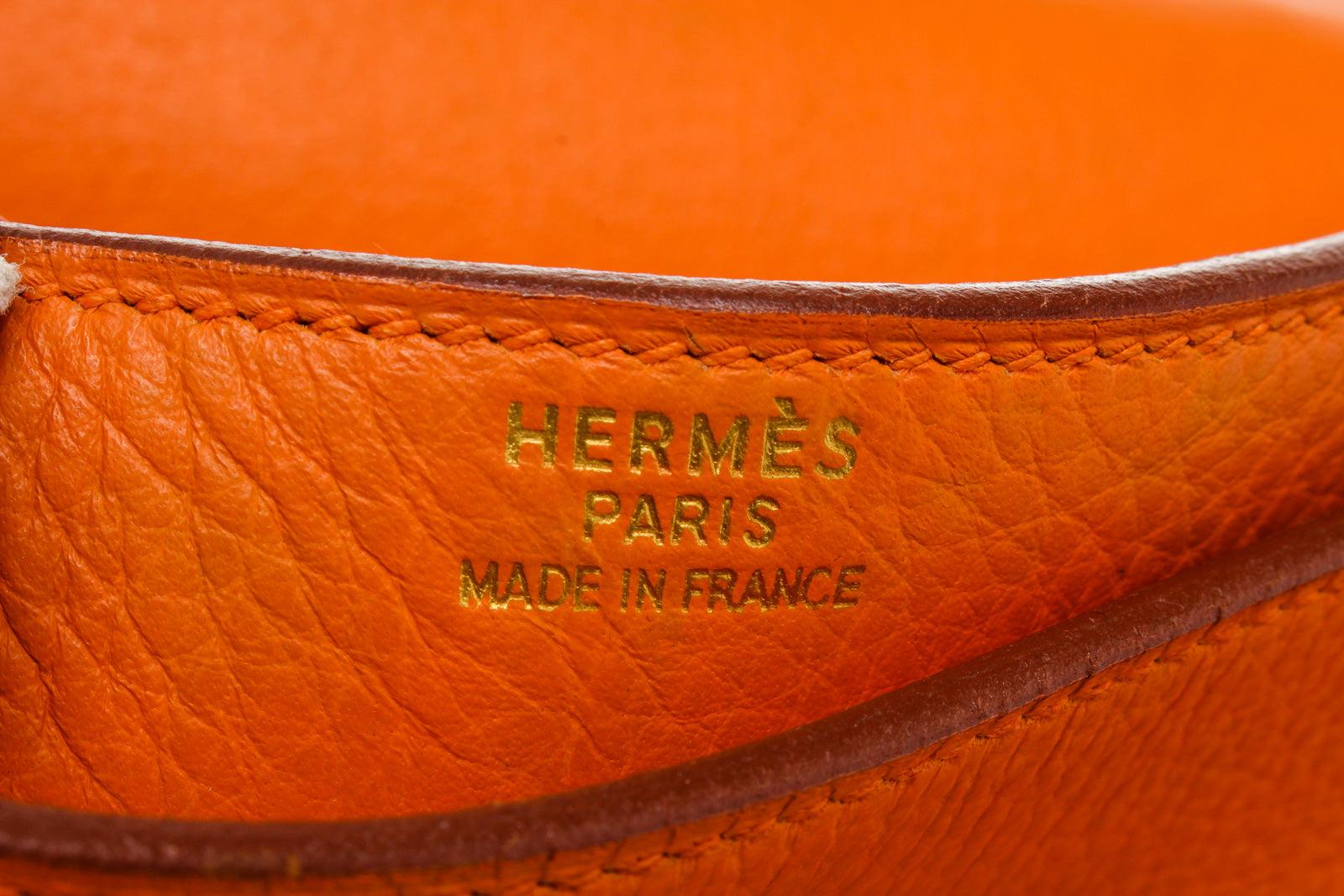 Hermes Orange Sac a Depeches Aktentaschen Damen