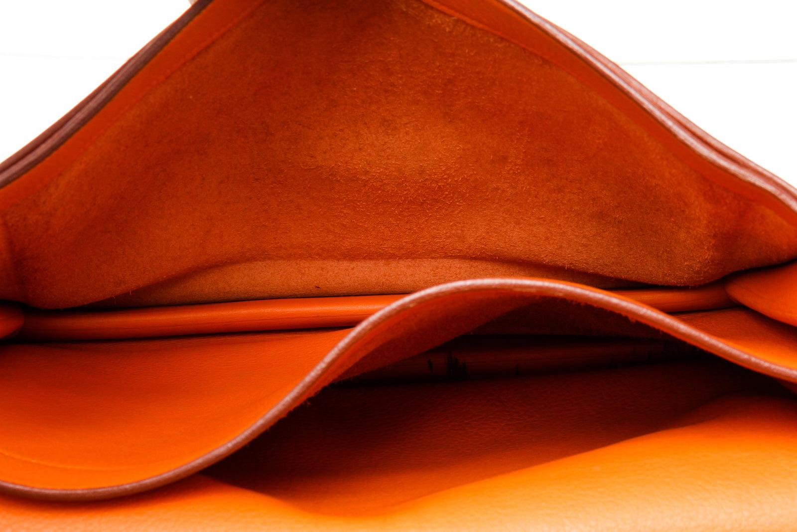 Hermes Orange Sac a Depeches Aktentaschen 1