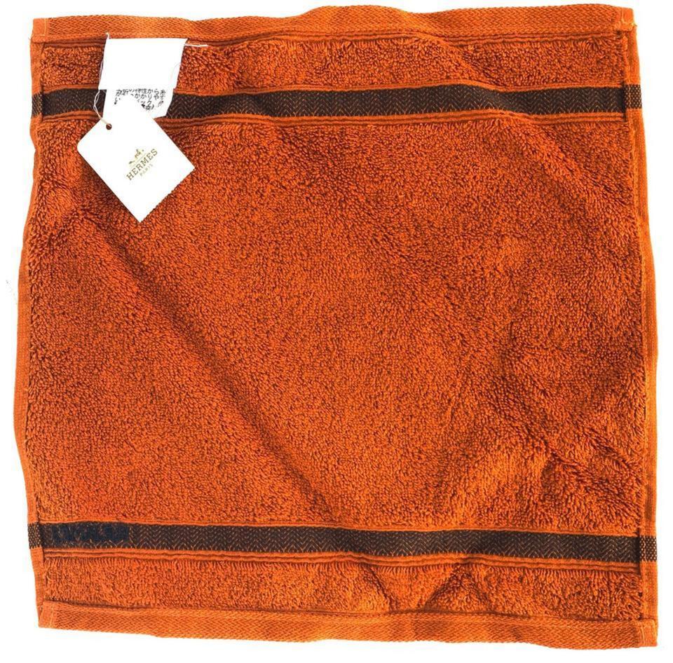 Hermès Orange Signature H Towel 3her614 7