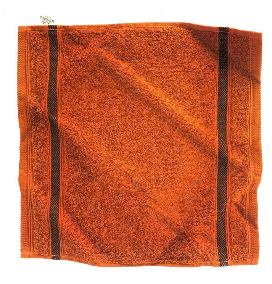 Hermès Orange Signature H Towel 3her614 8