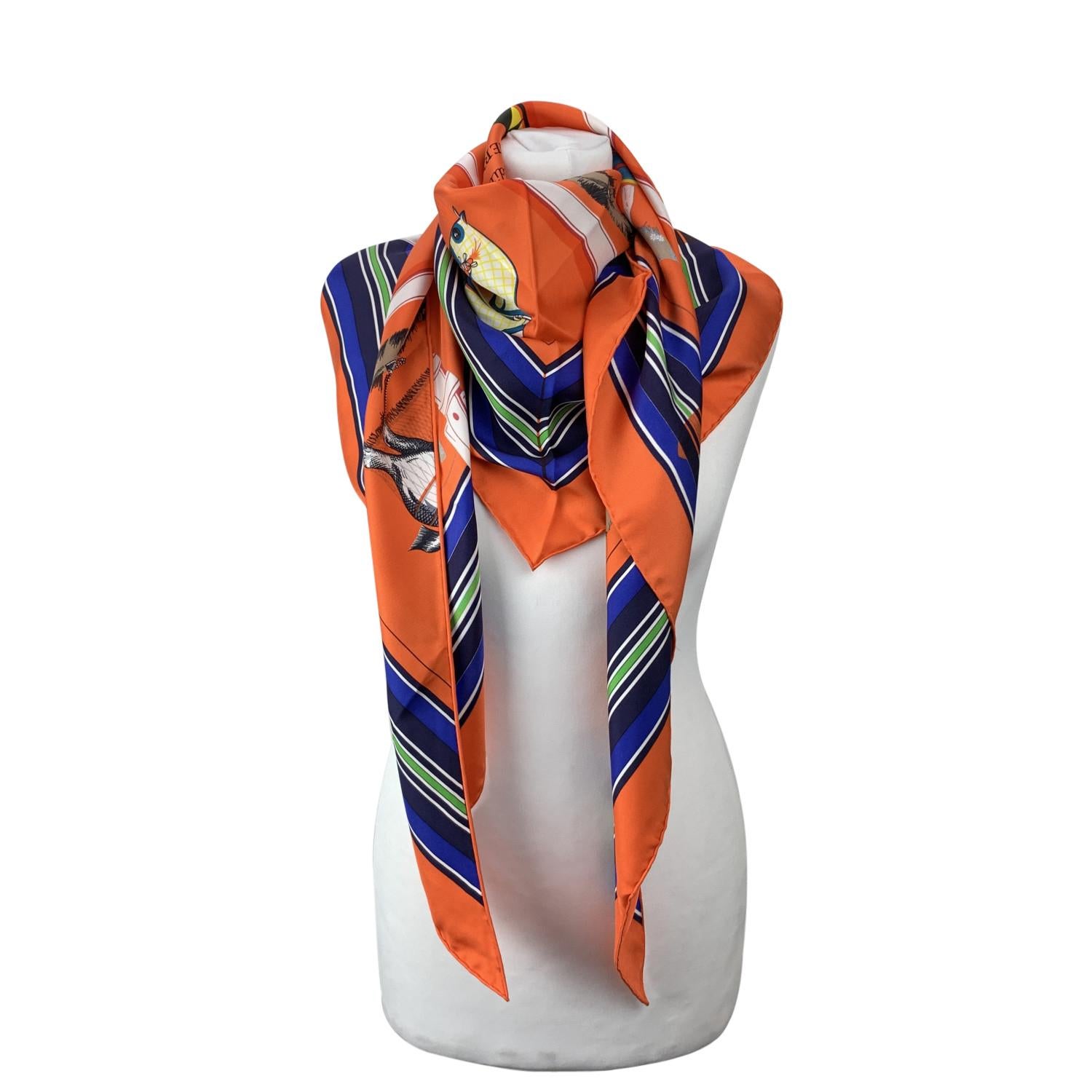 HERMES orange silk Giant Triangle scarf named 'Couvertures et Tenues de Jour'. The Giant Triangle was launched in early March 2019. Hermes composition tag is still attached. Measurements: 37 x 74 inches - 94 x 188 cm


Details

MATERIAL: