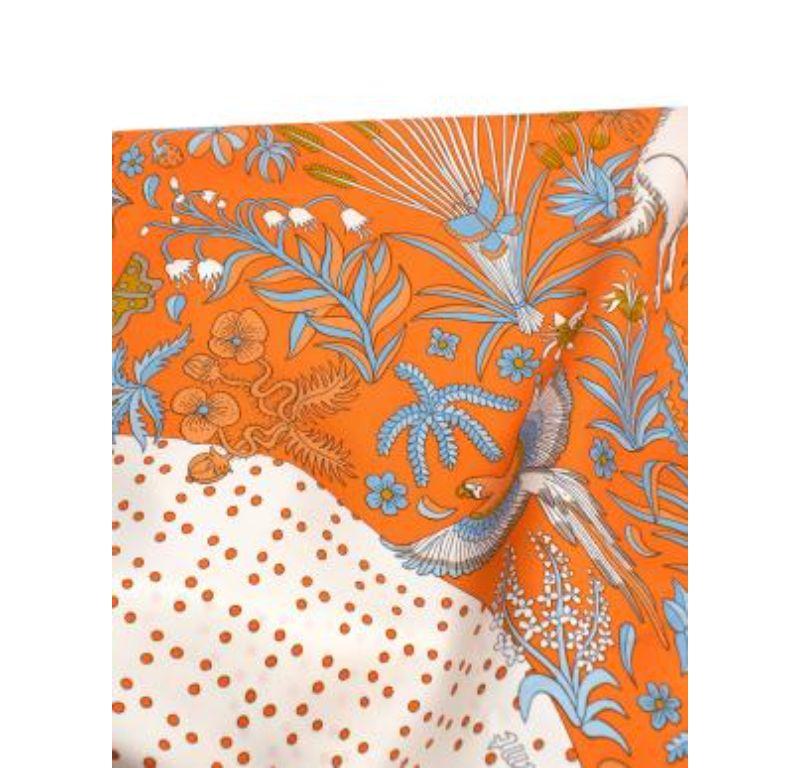 Women's Hermes Orange Silk 