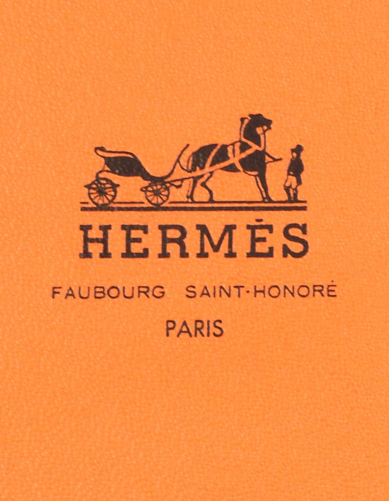 Hermes Orange Small Accessory/Scarf Set of 4 Boxes W/ Ribbon 7