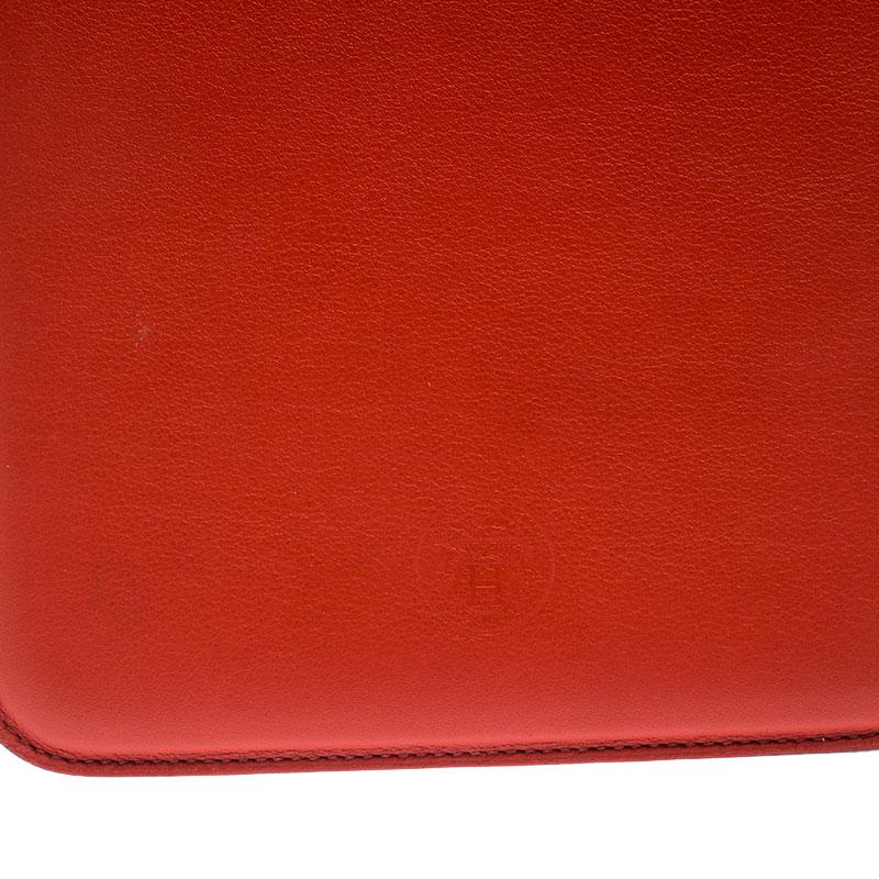 Red Hermes Orange Swift Leather Mini iPad Cover