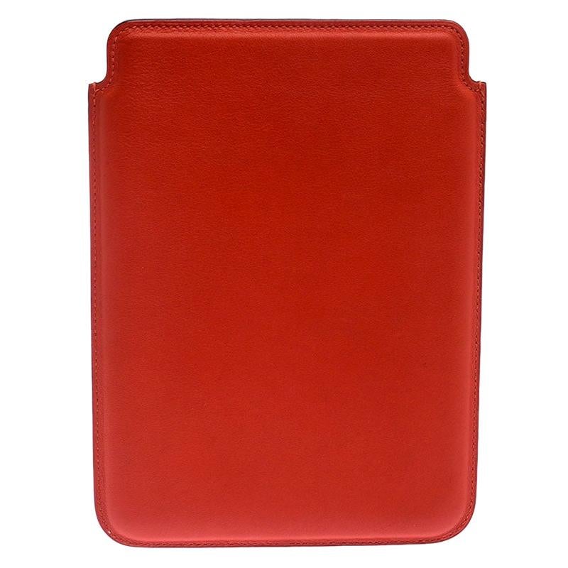 Hermes Orange Swift Leather Mini iPad Cover