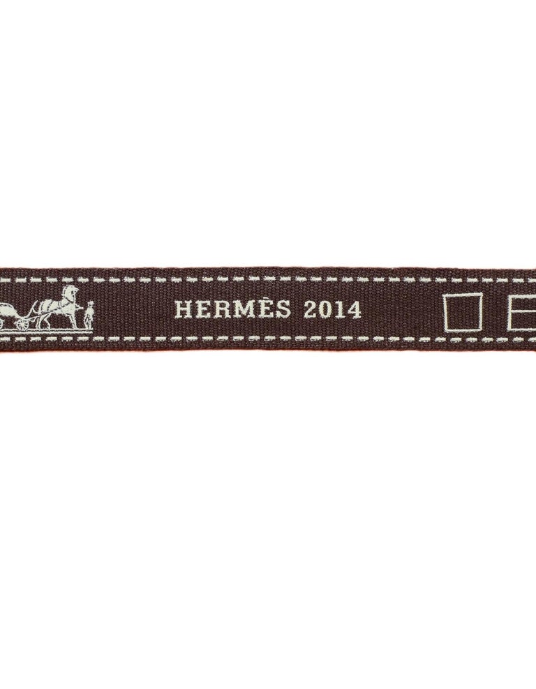Hermes Orange Tie/Scarf Boxes W/ Ribbons 15 H x 5 W x .75 (Set of 4)