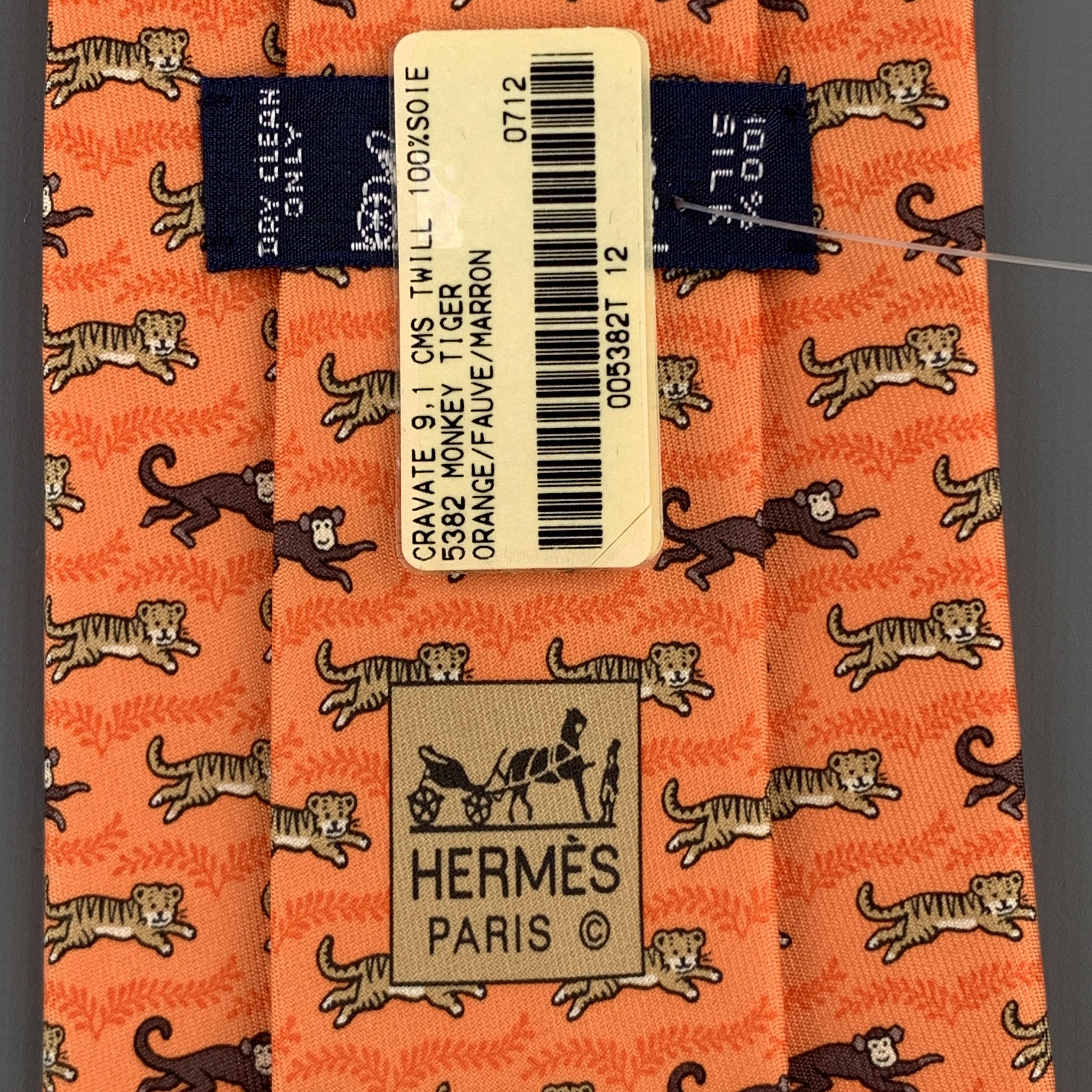 hermes monkey tie