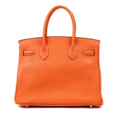 Hermès Orange Togo 30 cm Birkin Bag