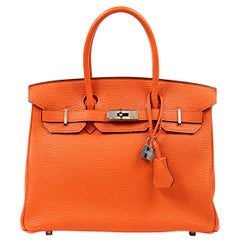 Hermès Orange Togo 30 cm Birkin Bag