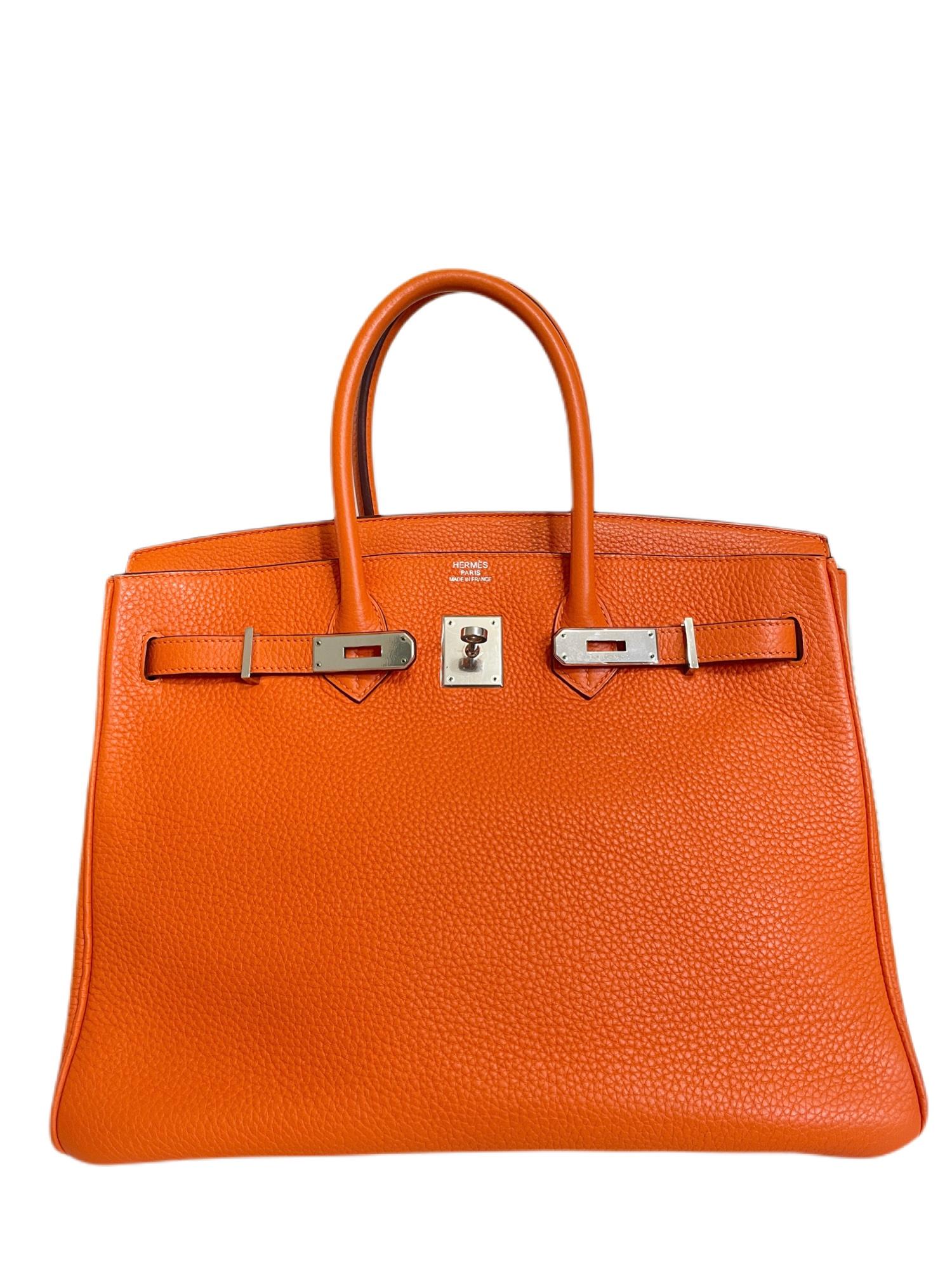 Hermès Orange Togo 35 cm Birkin with Palladium 1