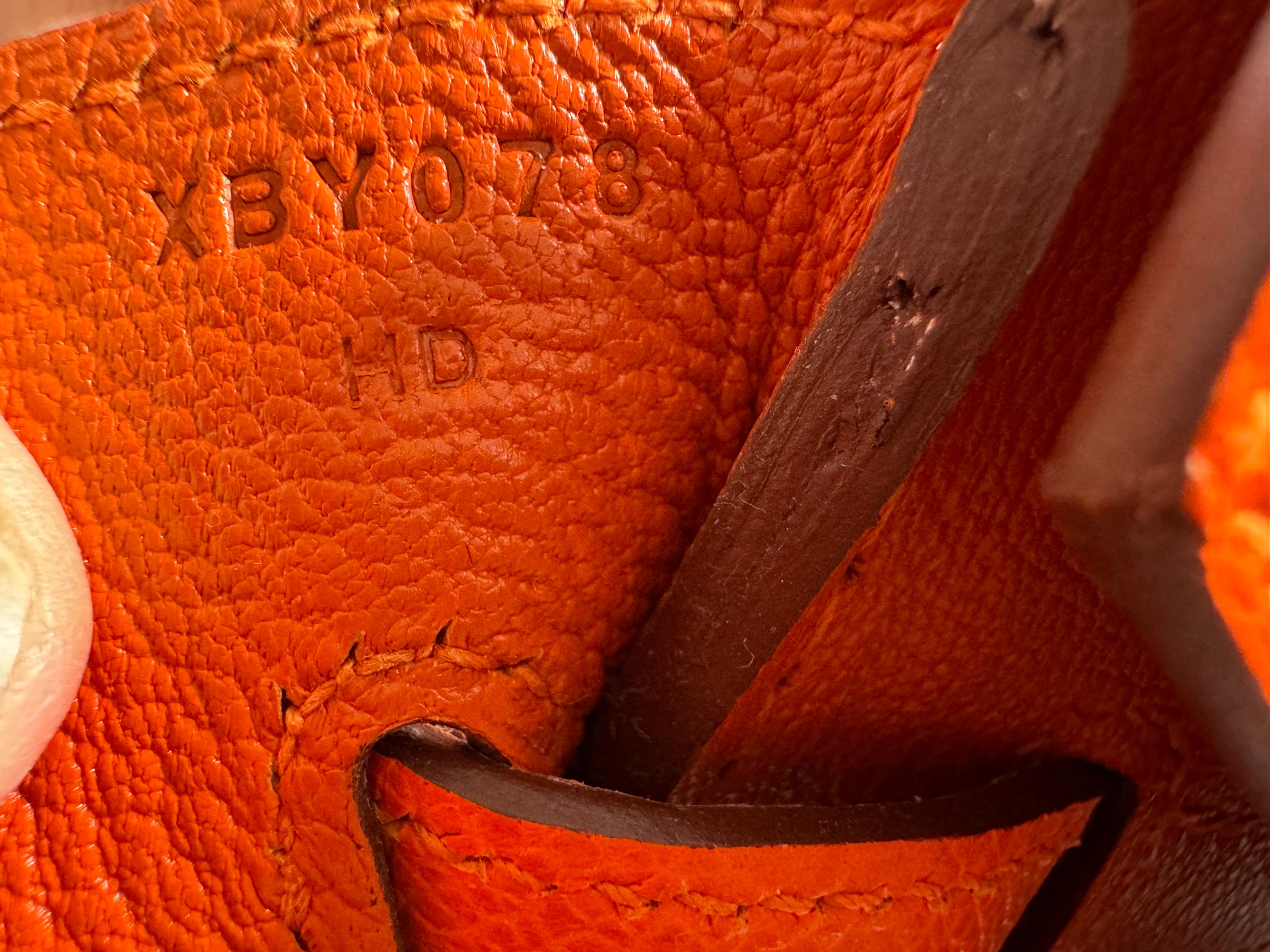 Hermes Orange Togo 35cm Birkin - 2016 - GHW - NEU NIE GEFÜHRT im Angebot 10