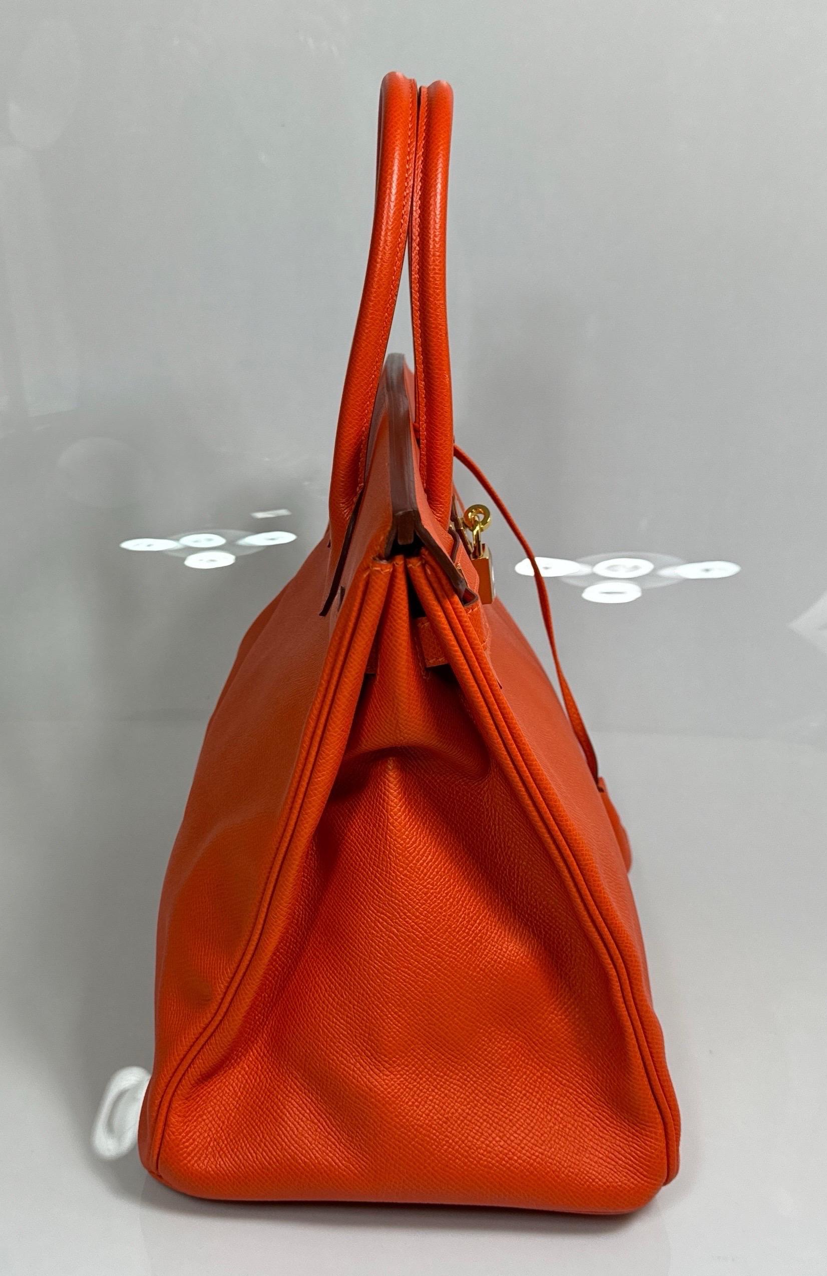 Hermes Orange Togo 35cm Birkin - 2016 - GHW - NEW NEVER CARRIED For Sale 1