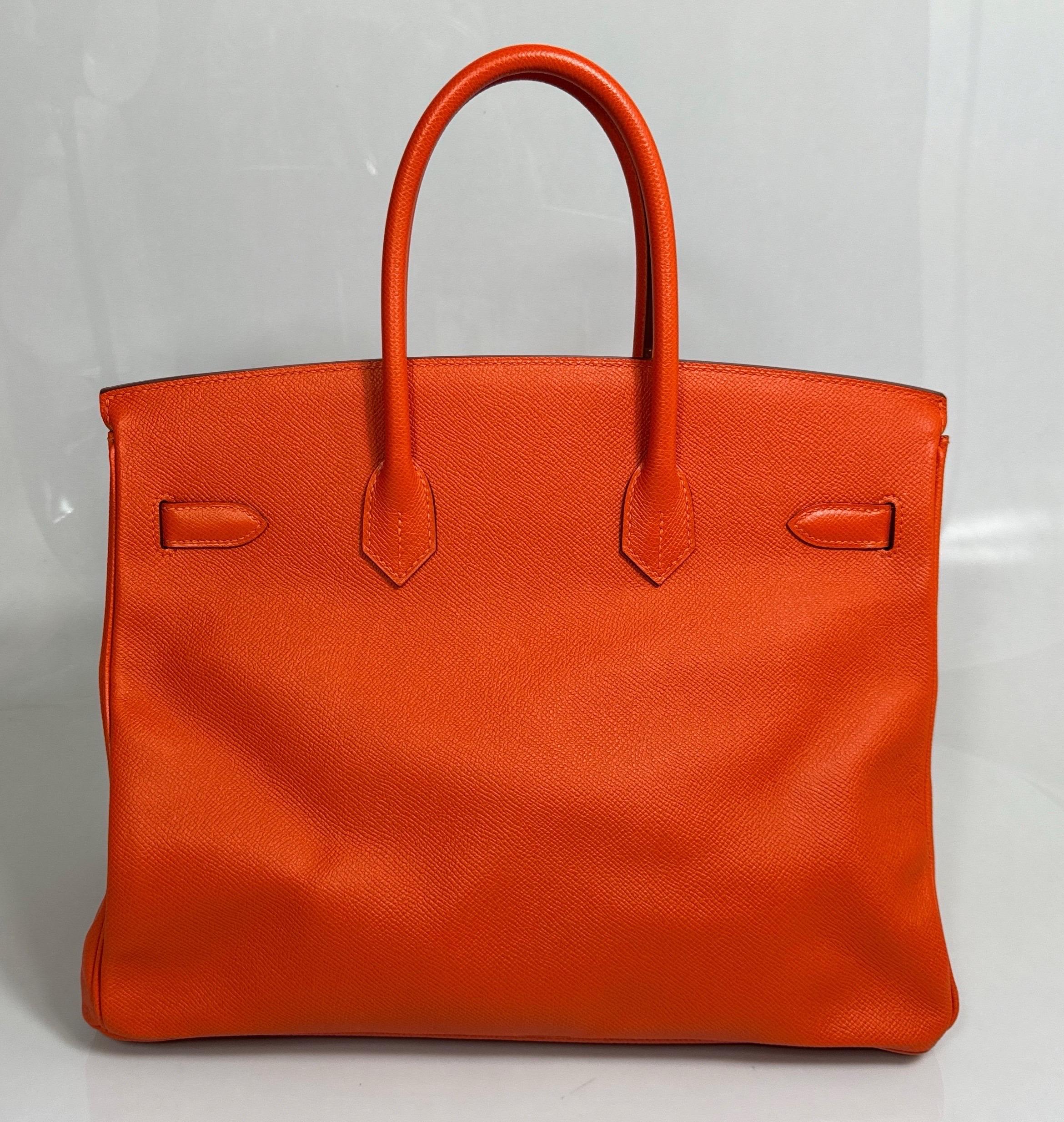 Hermes Orange Togo 35cm Birkin - 2016 - GHW - NEW NEVER CARRIED For Sale 2