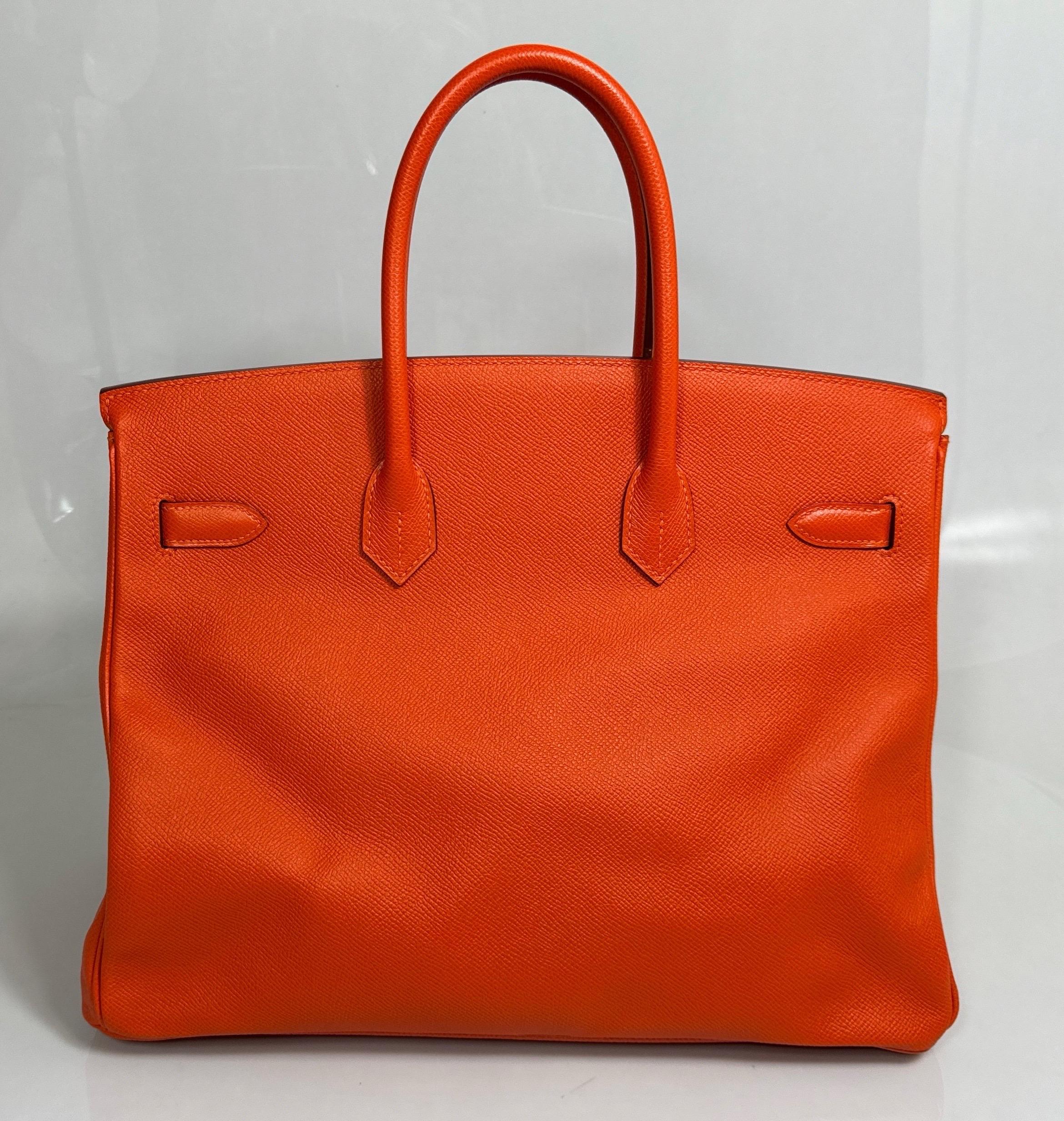 Hermes Orange Togo 35cm Birkin - 2016 - GHW - NEW NEVER CARRIED For Sale 1
