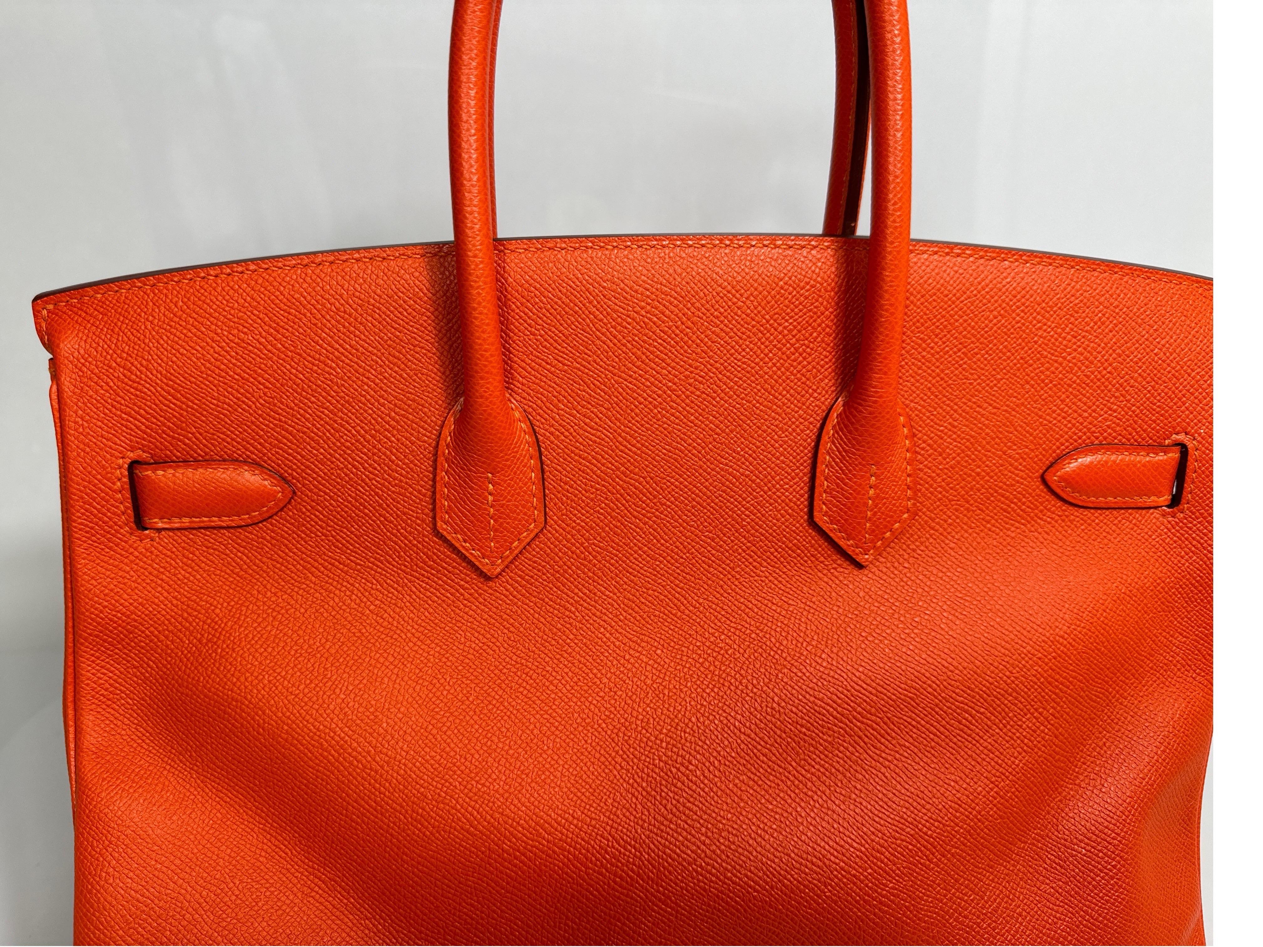 Hermes Orange Togo 35cm Birkin - 2016 - GHW - NEW NEVER CARRIED For Sale 3