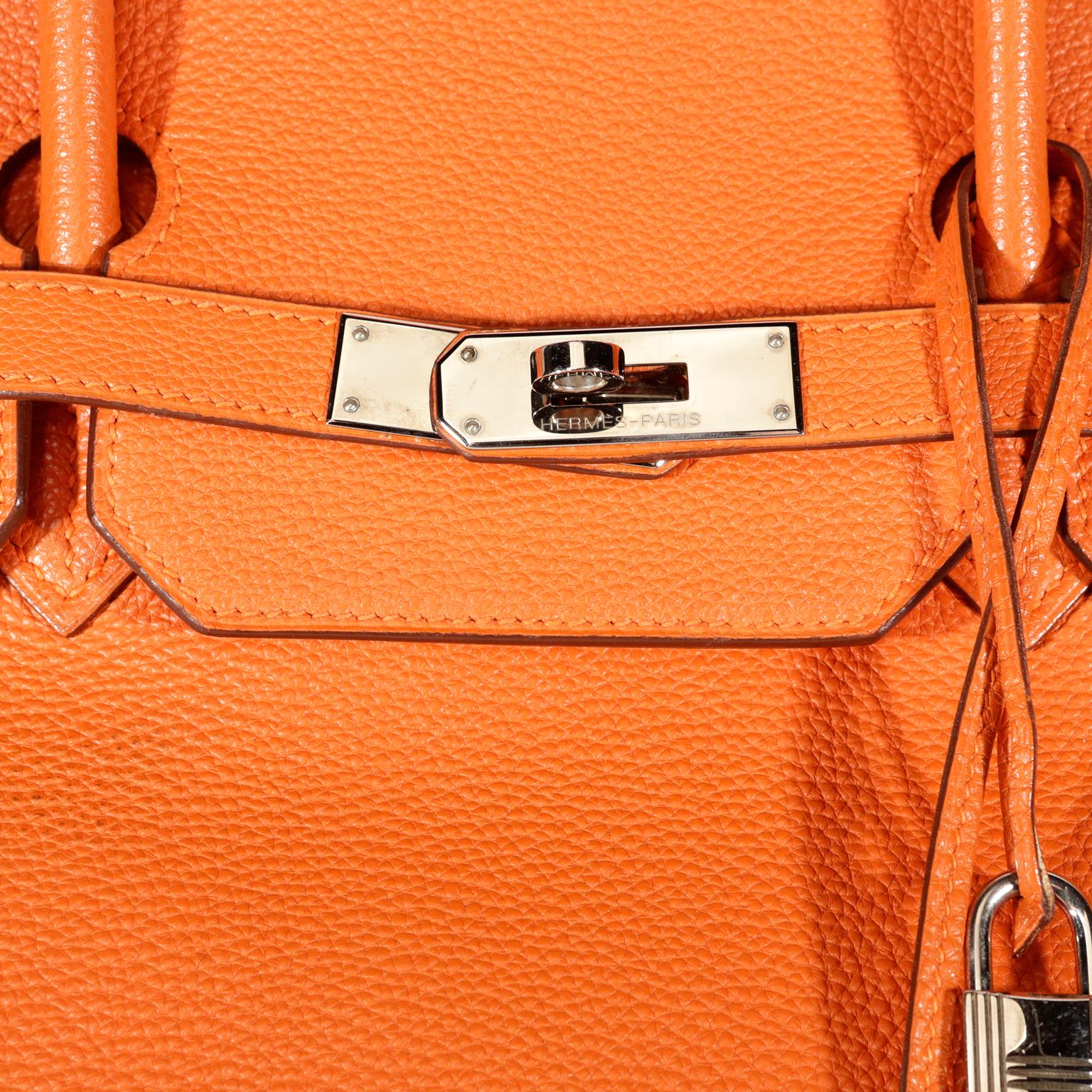 Hermès Orange Togo 40 cm Birkin Bag with Palladium 1