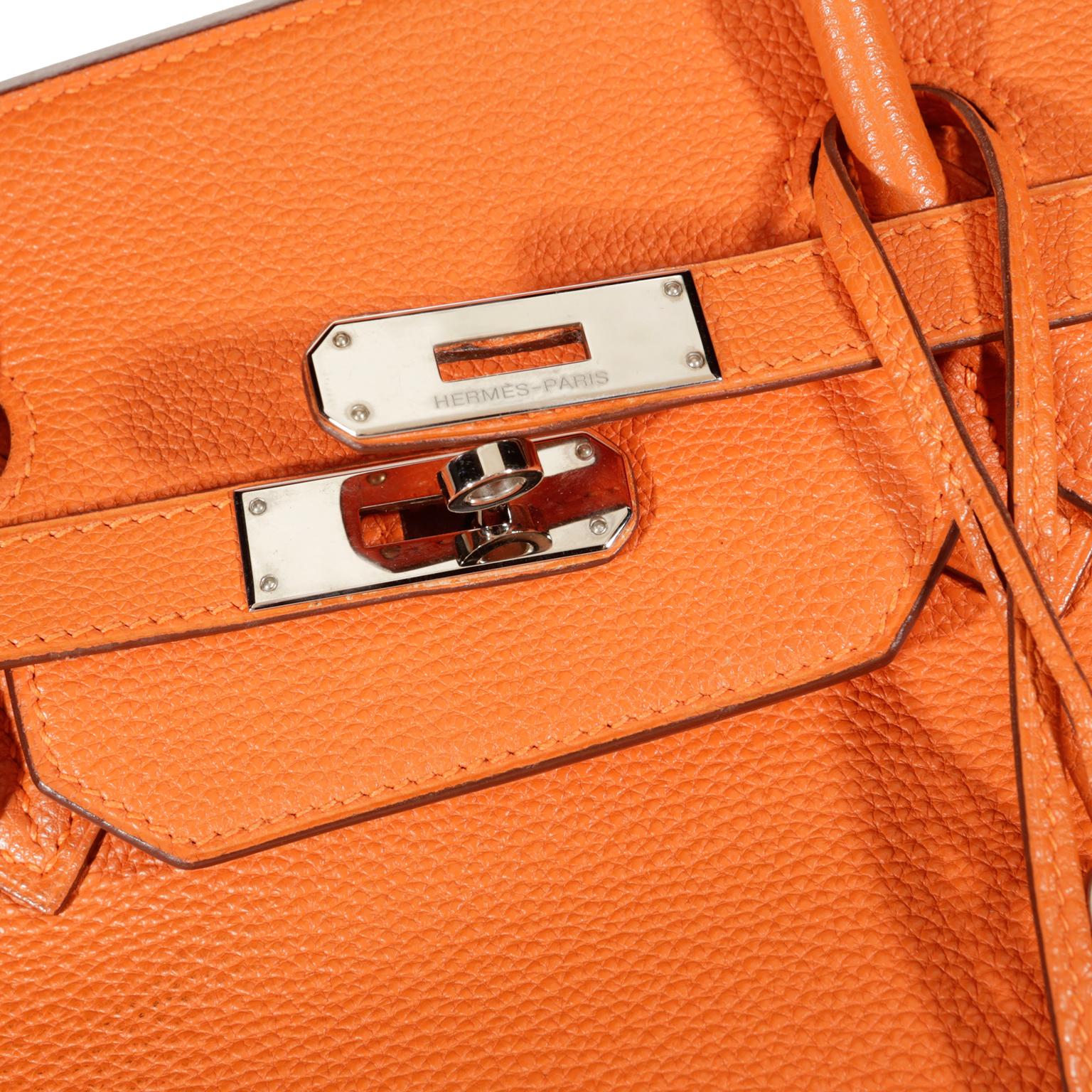 Hermès Orange Togo 40 cm Birkin Bag with Palladium 2