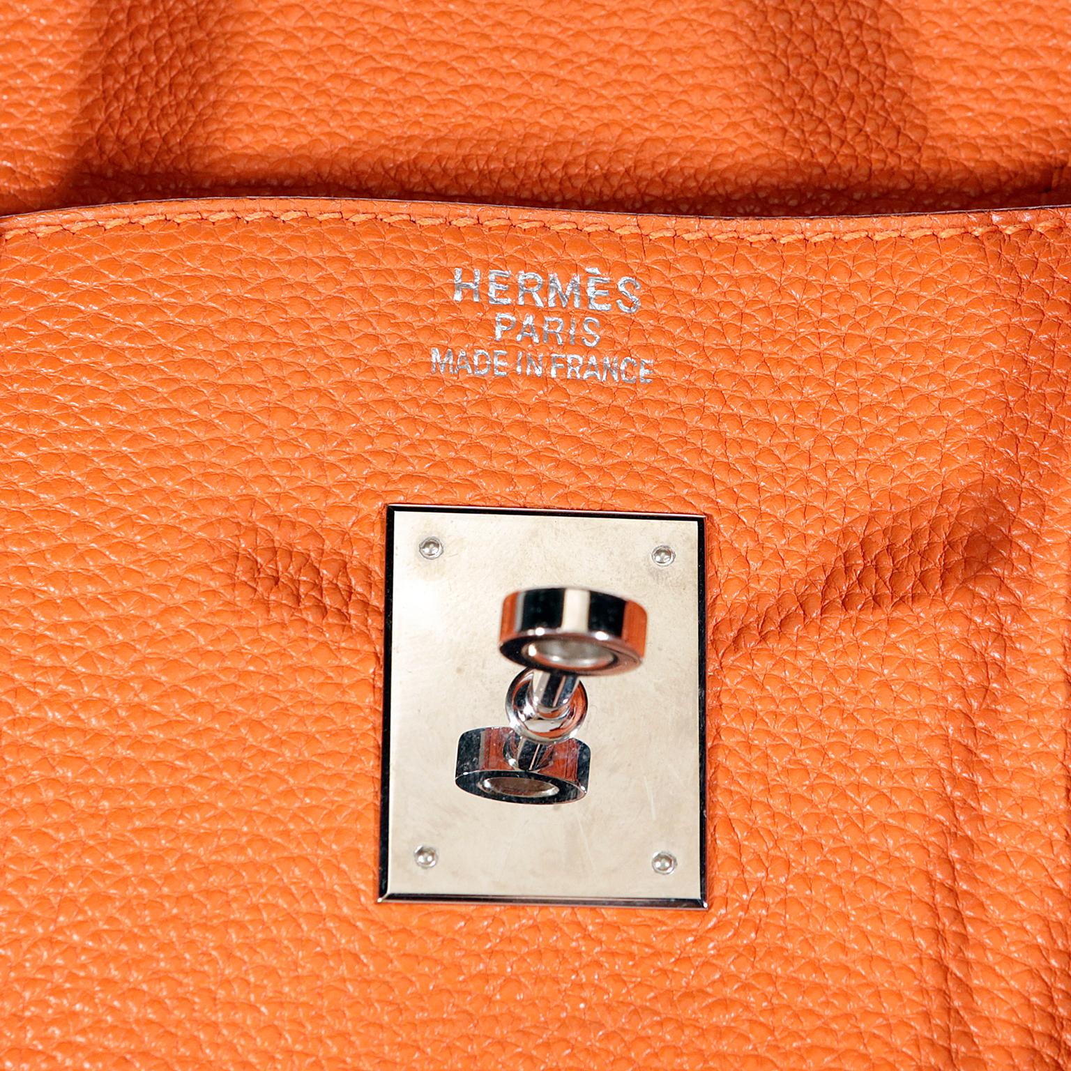 Hermès Orange Togo 40 cm Birkin Bag with Palladium 3