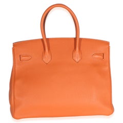 Hermès Orange Togo Birkin 35 GHW