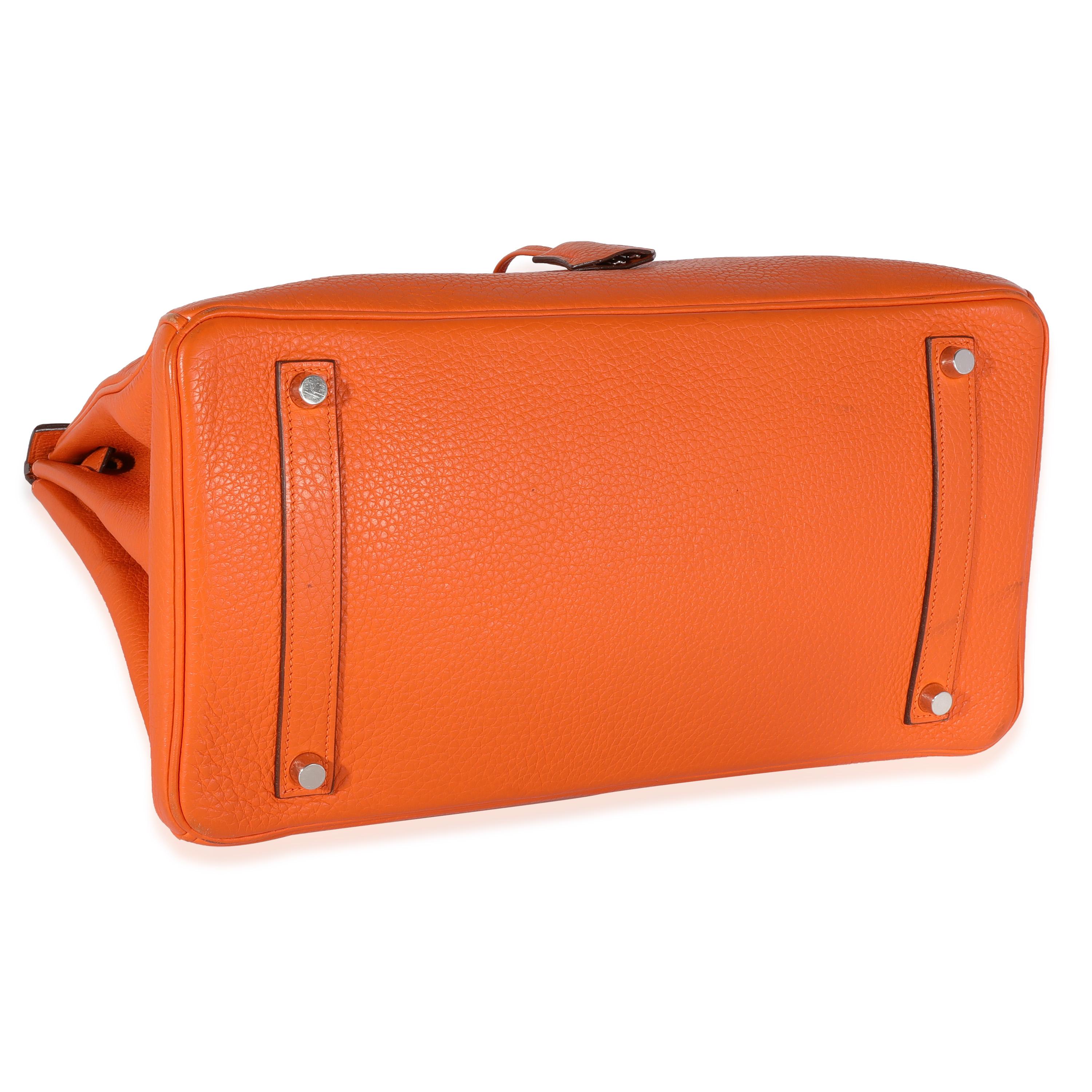 Hermès Birkin 35 PHW arancione Togo 1