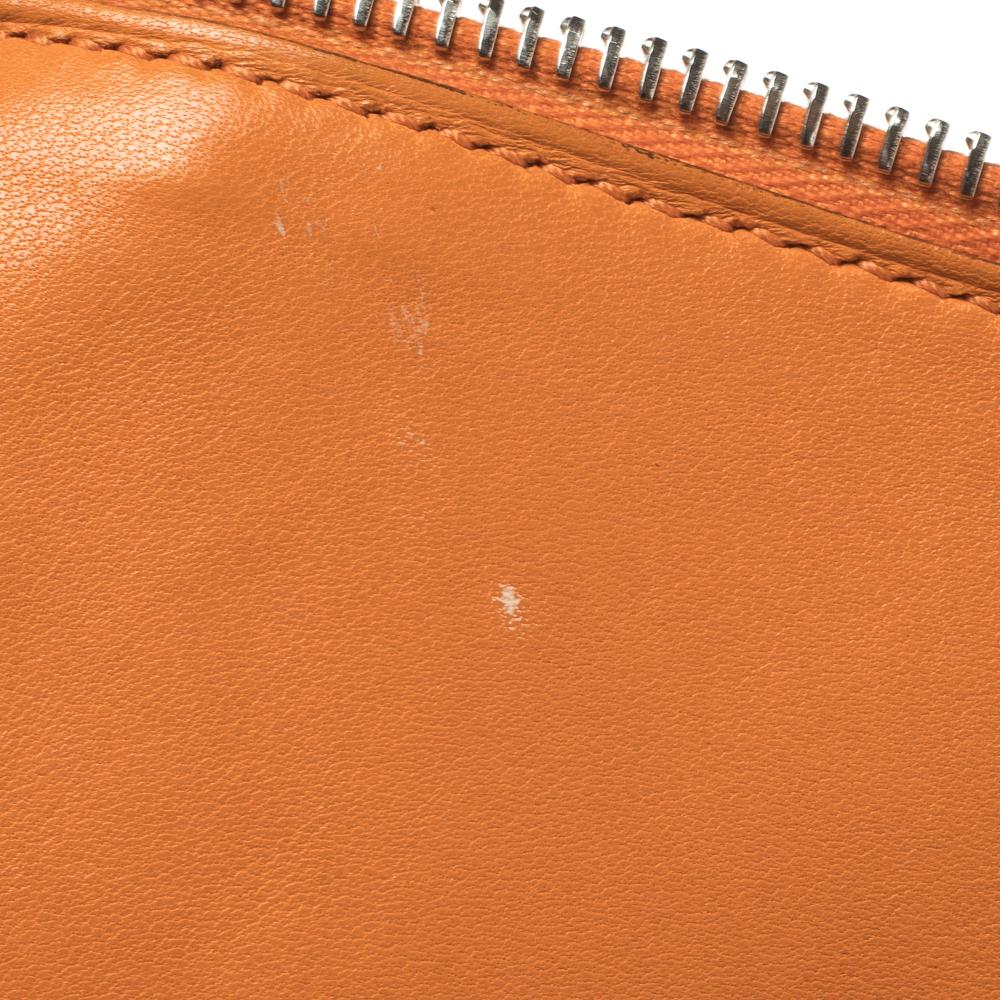 Hermes Orange Togo Leather Bolide 31 Bag 4