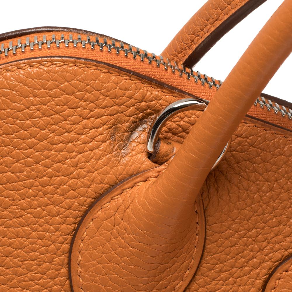 Hermes Orange Togo Leather Bolide 31 Bag 1