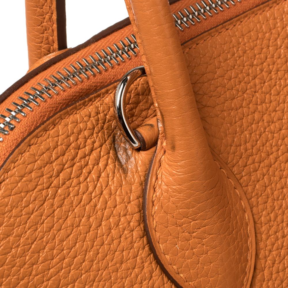 Hermes Orange Togo Leather Bolide 31 Bag 2