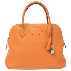 Hermès - Sac Bolide 31 en cuir Togo orange