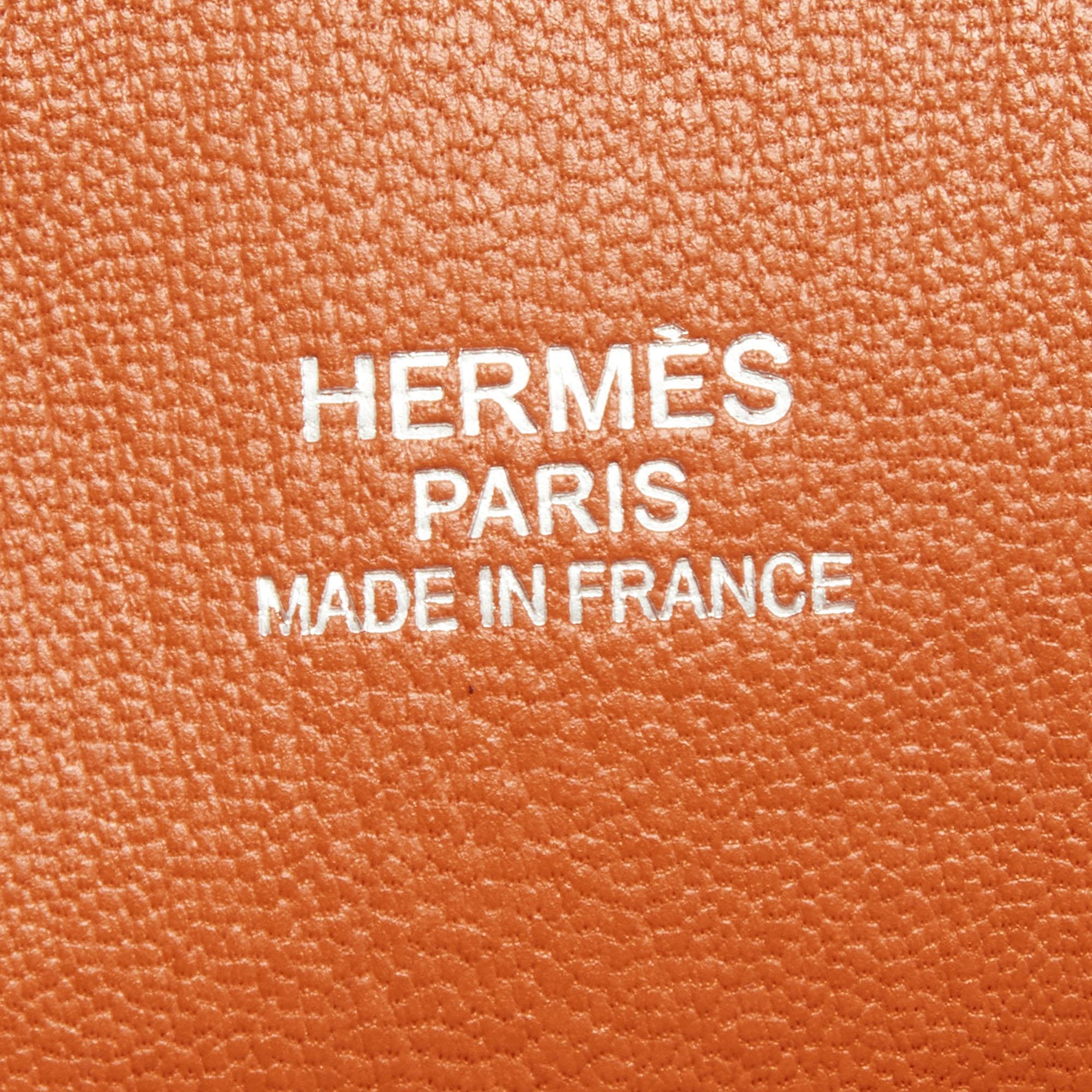 Hermes Orange Togo Leather Palladium Hardware Jypsiere 34 Bag 5