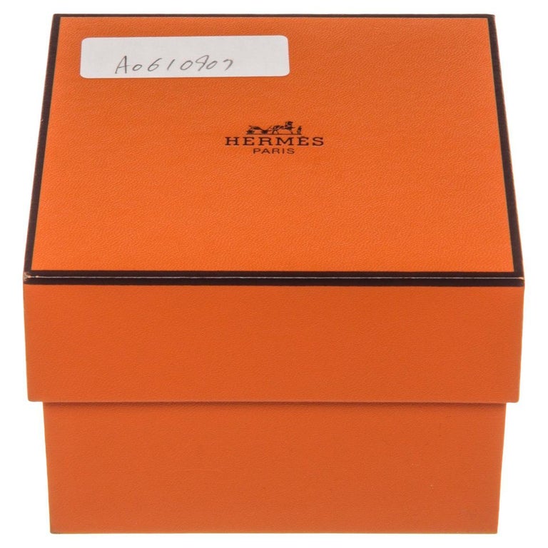 Hermes Orange Watch Box For Sale