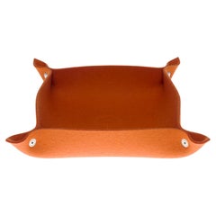 Hermes Orange Wool Sundries Tray in very good condition !