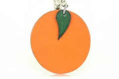 Hermès Orange x Green Fresh Squeezed Orange Fruit Charm Pendant 11h53s
