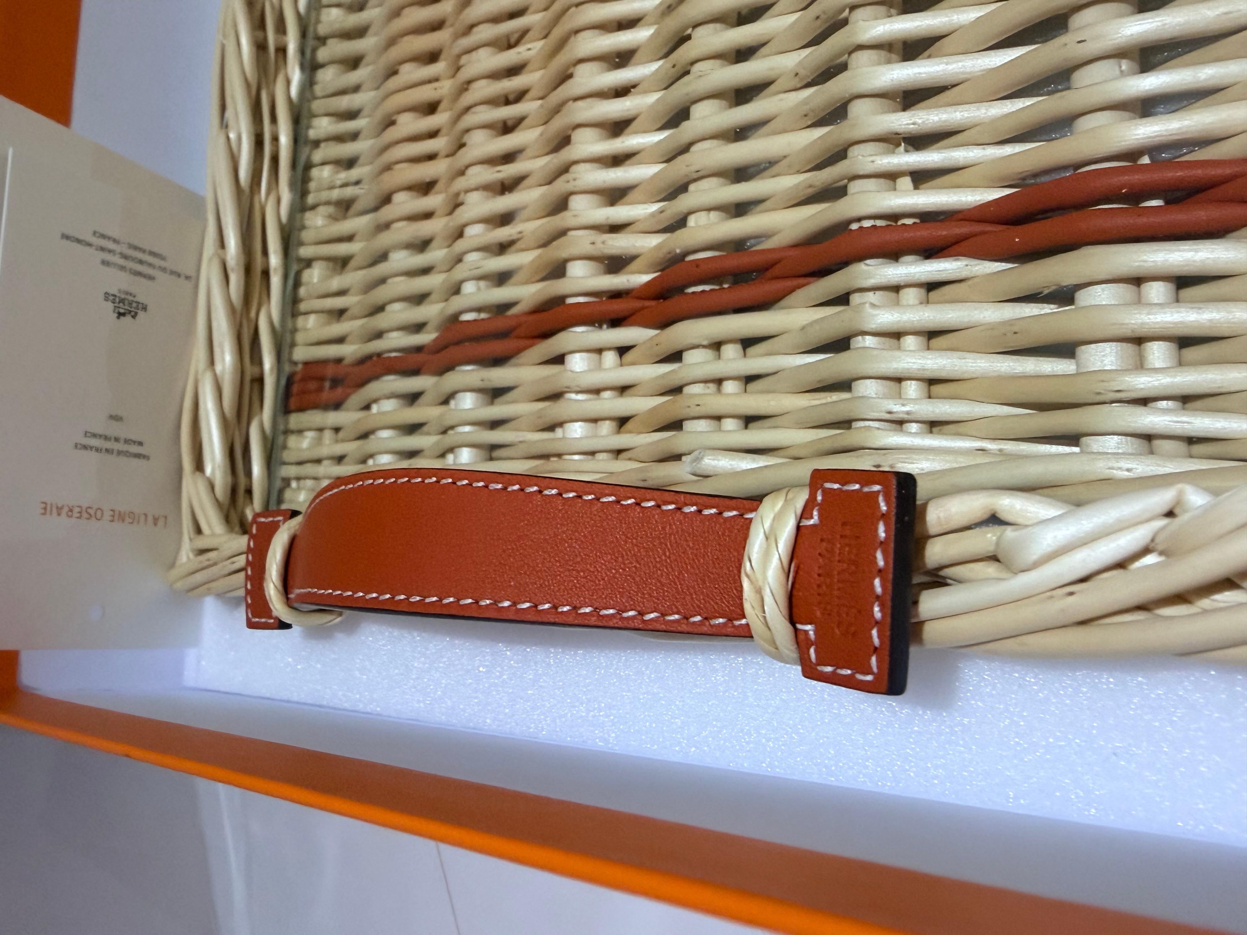 Femenino o masculino Bandeja de mimbre Hermes Oseraie en venta
