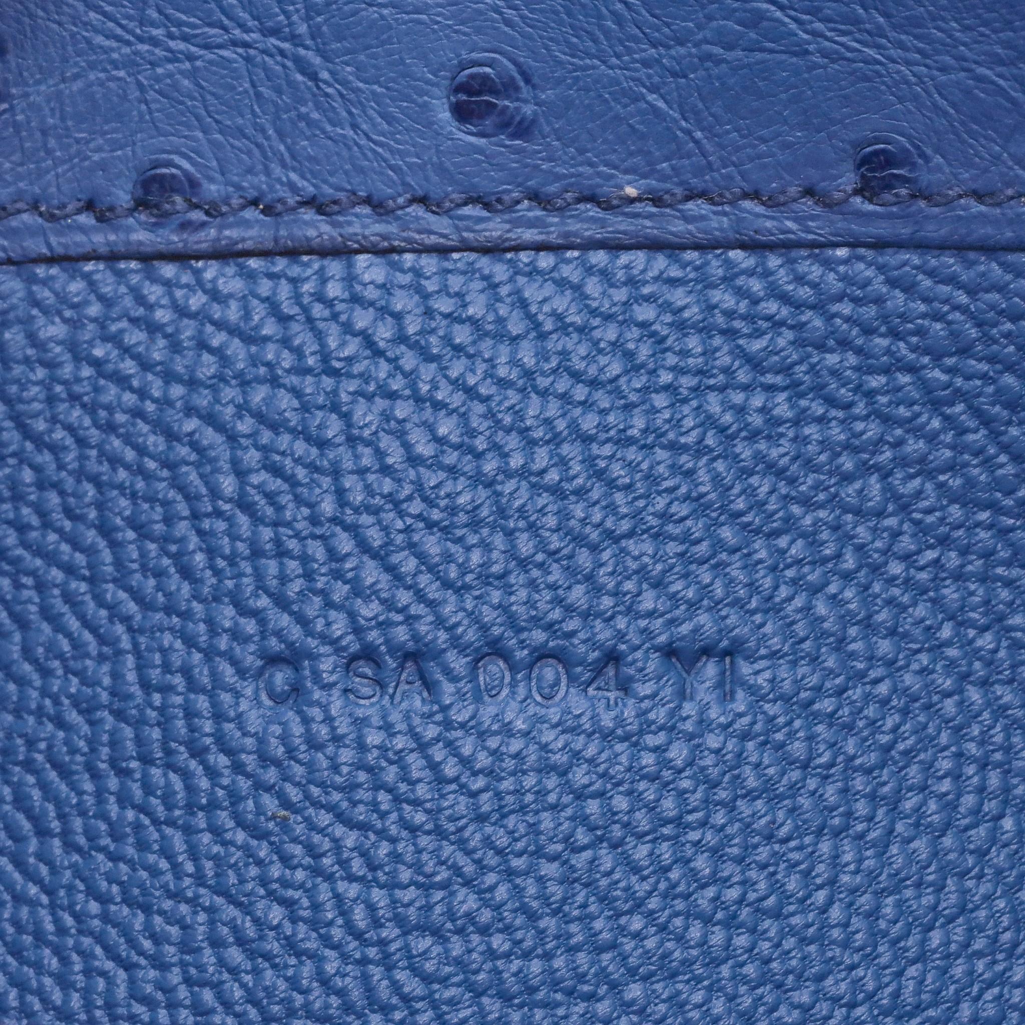 Hermes Ostrich Skin Constance Long Wallet For Sale 3
