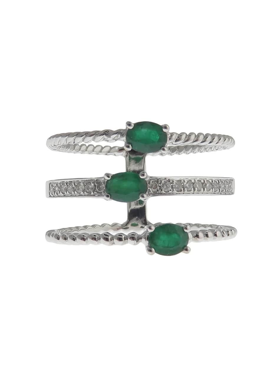 For Sale:  Hermes Oval Emerald-3 Triple Band 4