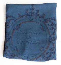 Hermes Overdyed Courbettes et Cabrioles by F. Faconnet Silk Scarf