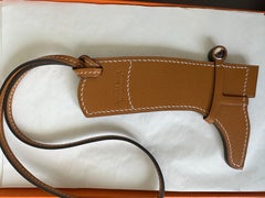 Hermes Paddock Blue Zellig Botte Equestrian Boot Leather Charm