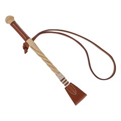 Hermes Paddock Cravache Bag Charm Fauve / Natural Wood