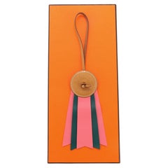 Hermes Paddock Flot Bag Charm Leder Mehrfarbig