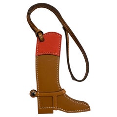 Hermes Paddock Terre Cutie Botte Equestrian Boot Leather Charm