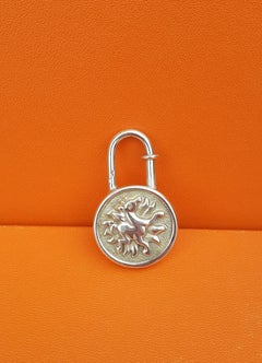 Hermès Padlock Charm for Birkin Kelly Special Issue 1994 Year of the Sun Silver