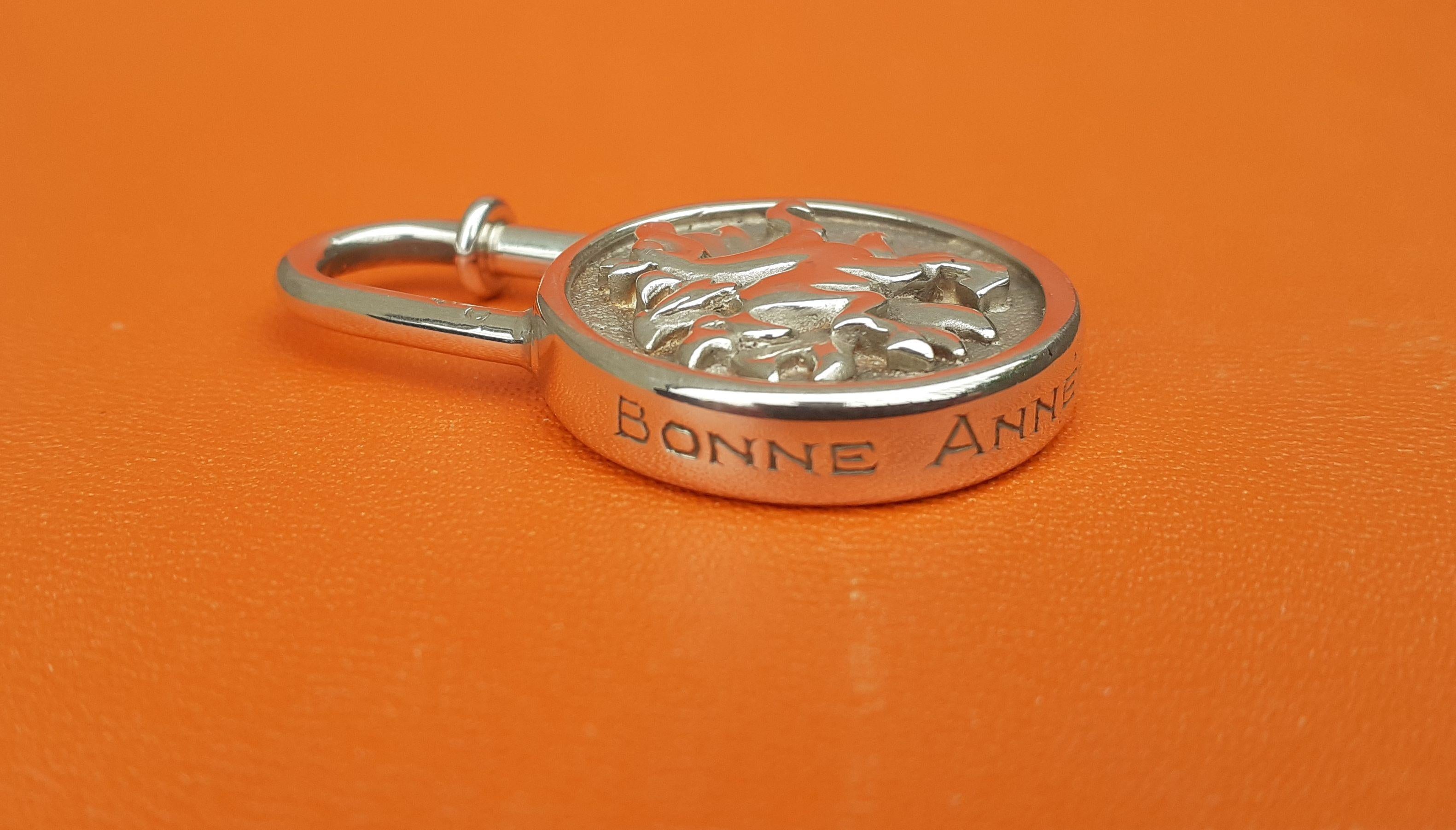 Hermès Breloque cadenas pour Birkin Kelly Numéro spécial 1994 Année du soleil Argent 1