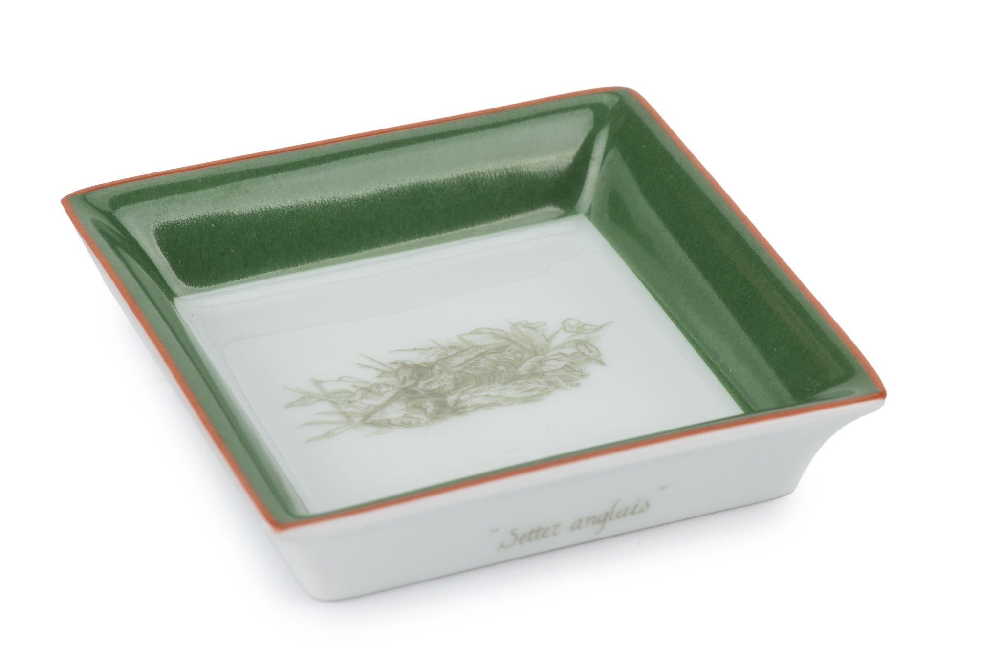 Hermès Pair Of Setter Mini Ashtrays Box In Excellent Condition For Sale In West Hollywood, CA