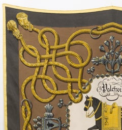 Hermes Palefroi by Francoise de la Perriere Silk Scarf