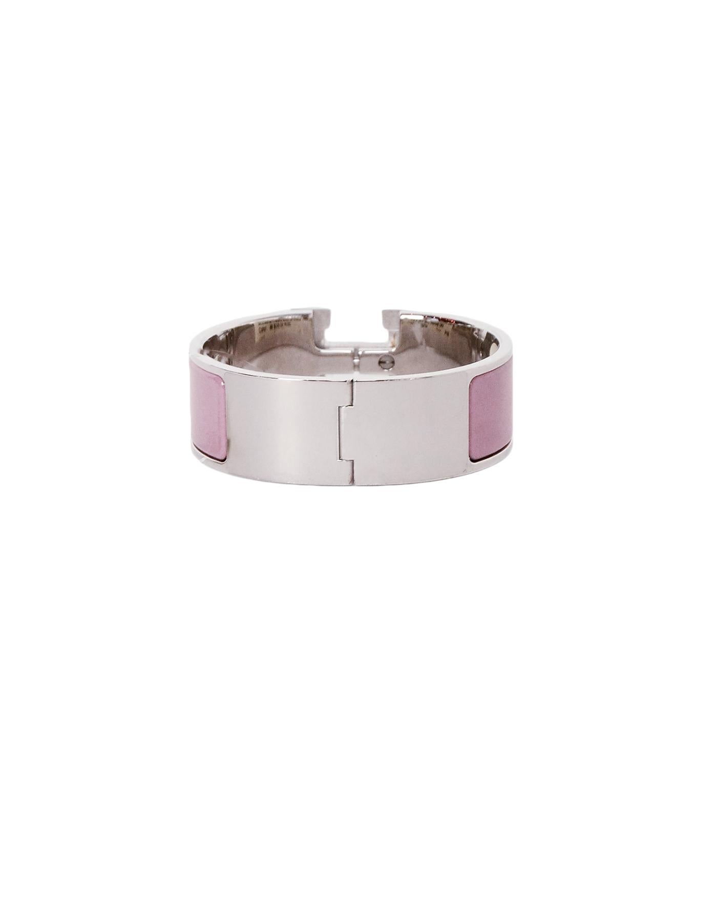 hermes pink silver bracelet