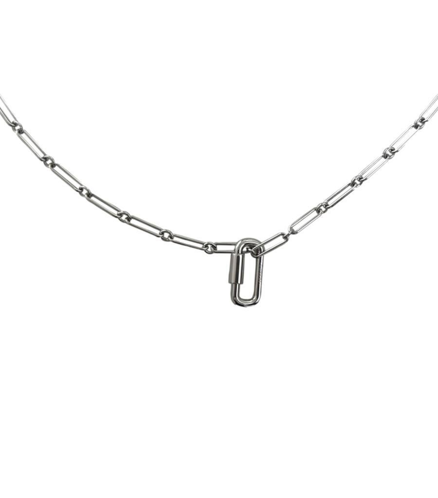 Hermes Palladium Curiosite Long Necklace For Sale 2