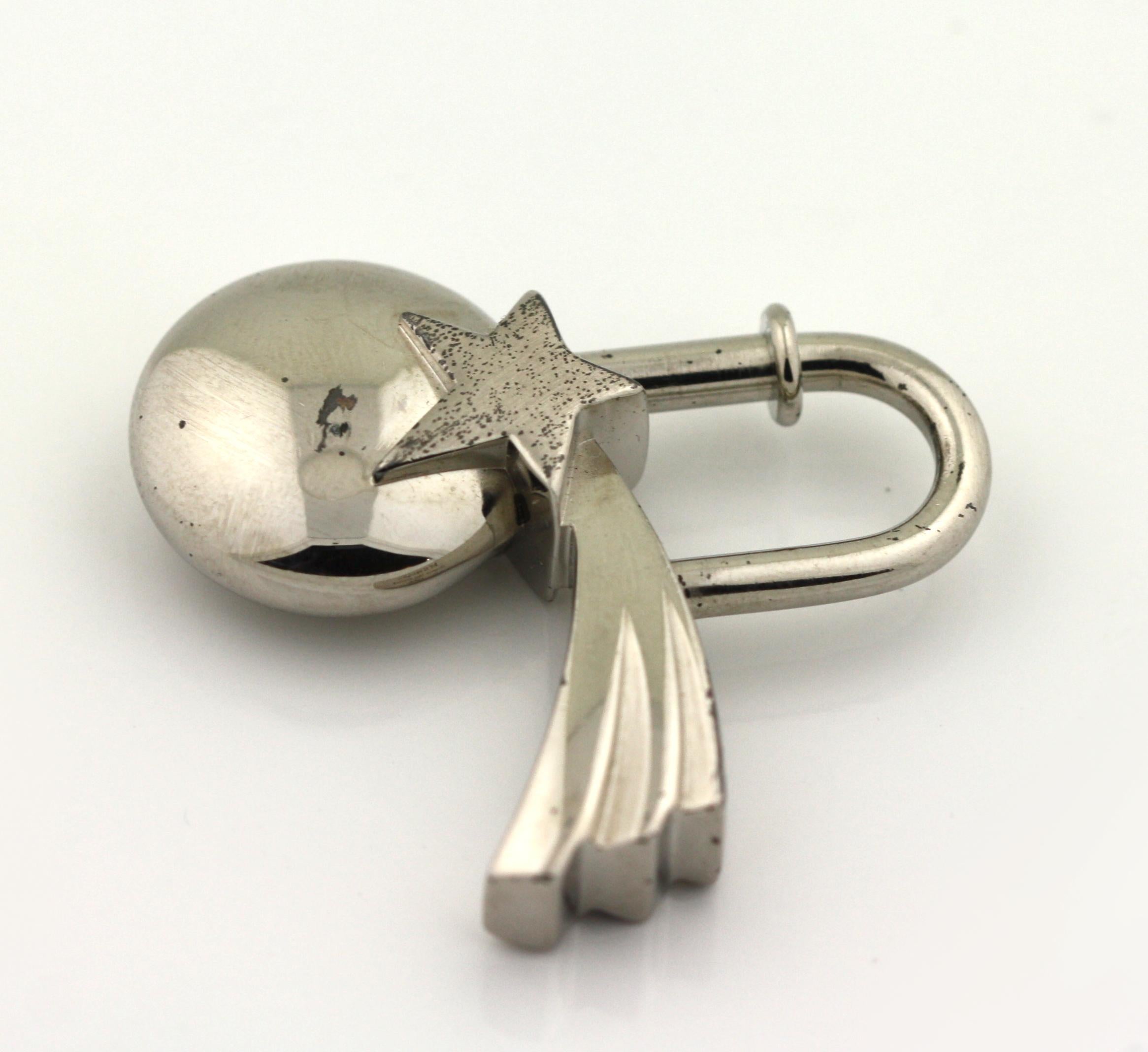 Hermes Palladium Dans Les Etoile (In The Stars) Charm, 1999 In Good Condition For Sale In West Palm Beach, FL