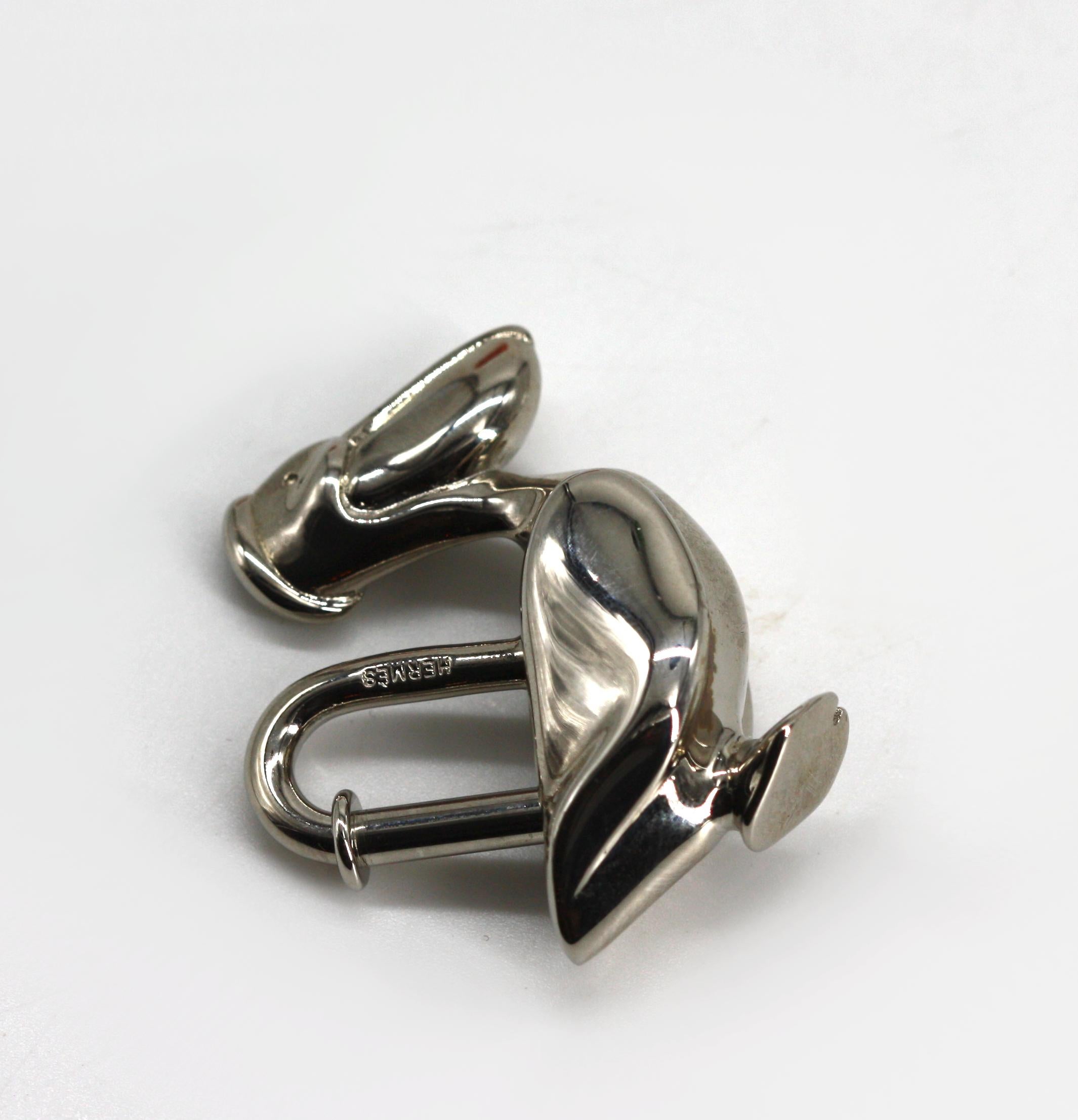 Hermes Palladium Pelican Bag Charm, 1992 In Good Condition In West Palm Beach, FL